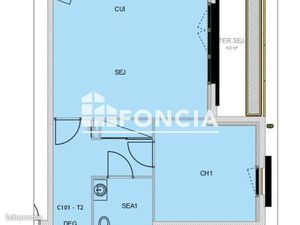Appartement 2 pièces 51 m²