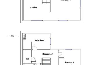 Maison - 107 m2 - 4 pièces - Non meublé