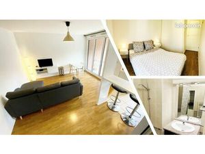 Joli T3 de 52m² meublé - 4e étage - Balcon - Clim - WC séparé - 2 places pkg sous sol - Ca