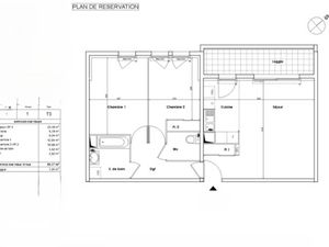 Vente Appartement 3 pièces à Nantes Bottière - Chénaie (44000) : à vendre 3 pièces / 65m² 