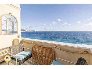 NICE PROMENADE DES ANGLAIS – DERNIER ÉTAGE TRAVERSANT  VUE MER PANORAMIQUE ET GARAGE