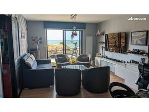 Loue très bel appartement T3 de 70m2 traversant plage  vue mer