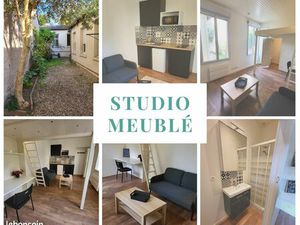 Centre ville  Studio Meublé avec extérieur  proche gare  libre de suite