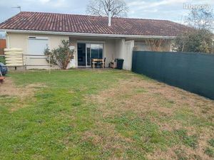 Maison-appartement T2 lumineux avec jardin