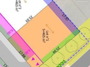 Terrain 465 m² Meursac