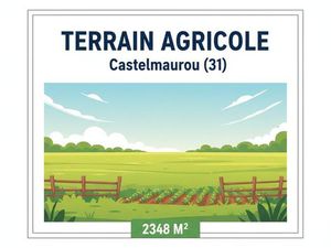 Terrain agricole 2 348 m² - Castelmaurou (31180)