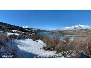 05 ds camping ouvert à l' année mobilhome avec magnifique vue lac de serre-ponçon et sur l