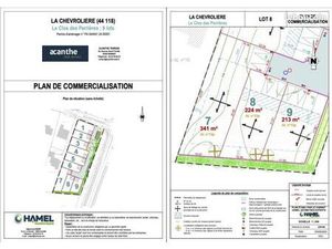 Terrain 224 m² La Chevroliere