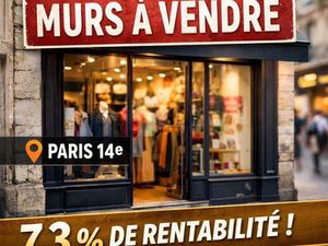 Murs commerciaux 50 m² PARIS 14
