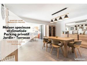 Maison  4 chambres  130 m²  rénovée et climatisée – Quartier tranquille et calme - Idéal p