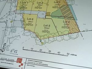 Terrain viabilisé constructible 600m2 la limouziniere 44310
