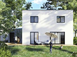 Grand maison moderne neuve toit terrasse