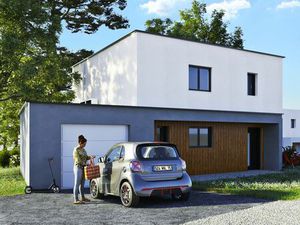 Maison moderne neuve toit terrasse