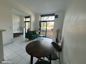 Appartement 2 pièces meublé avec jardin proche Gare