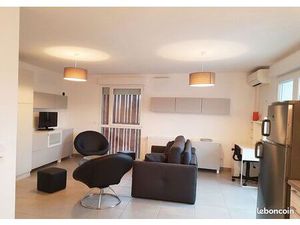 Grand studio meublé sur parc Bortoli 34m² + terrasse + Box fermé