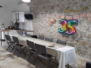 Maison de village type 3 plus avec grande terrasse et jardin . 2 chambres mezzanine