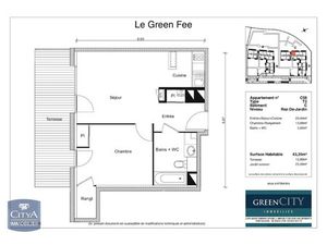 Appartement à louer 2 pièces 43.35 m² - Toulouse (31) - 607€