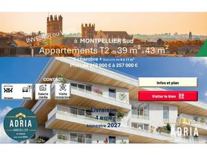 en vente Appartement 39 m² – 219 000 € |Montpellier