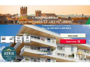 en vente Appartement 62 m² – 285 000 € |Montpellier