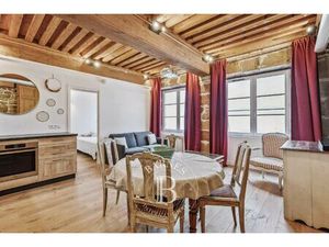 Lyon 1 - Quai du Rhône - Appartement rénové et meublé de 38 52 m² - Espace nuit