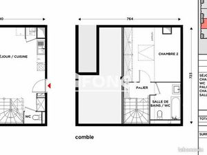 Duplex 3 pièces 62 m²