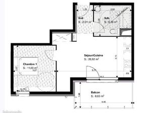 Particulier loue – Superbe 2-pièces neuf meublé avec terrasse et parking  cuisine équipée 