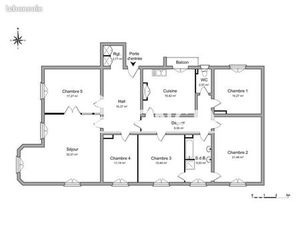 Appartement 6 pièces 168 m²