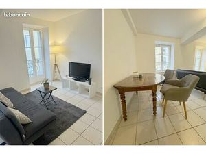 T2 meublé rénové – Centre de Montluel – Église – Balcon + cave – 38 82 m²