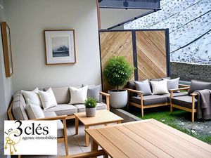 T1 de 30 m² rue dacquin en rez avec terrasse et jardinet et cave