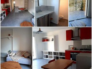 Location studio avec parking et terasse