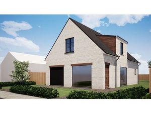 Nieuw te bouwen villa met 3 slaapkamers en garage in Lissewege – privacy  zon en bereikbaa