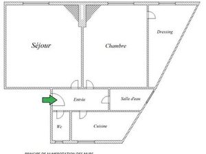 Appartement 2 pièces 38 m²