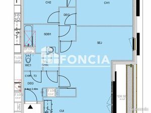 Appartement 3 pièces 75 m²