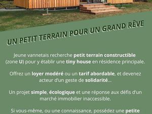 Recherche petit terrain pour tiny house