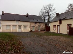 Maison à louer sortie Pipriac 5p  3ch  jardin+ dépendance