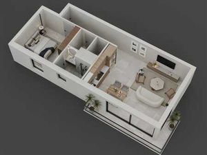 Appartement 1 chambre de 56m2 avec terrasse