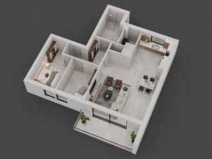 Appartement 2 chambres de 99m2 avec terrasse de 12m2