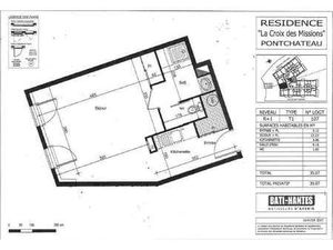 Location Appartement T1 à Pontchâteau (44160) : à louer T1 / 35m² Pontchâteau
