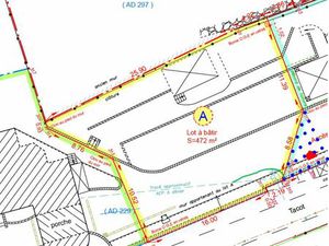 Terrain a batir 472 m² au Val d'oingt / Bois d'oingt