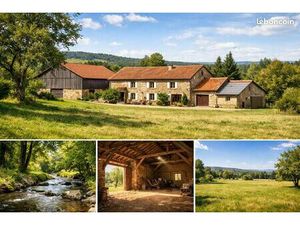 Maison avec terrain et nombreuses dépendances