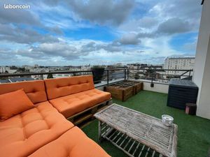 ? T3 meublé 67 m² – Terrasse vue dégagée – Hyper-centre Joué-lès-Tours – 2 parkings