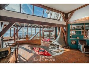 Maison bois moderniste et son atelier d'artiste