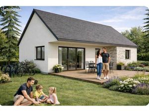 Maison plain-pied moderne – 80 m² – 2 chambres + garage