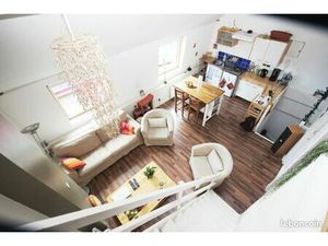 T2 séjour avec kitchenette  mezzanine  une chambre  salle de bain