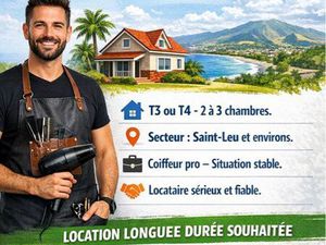 ? Recherche logement T3 / T4 – Saint-Leu