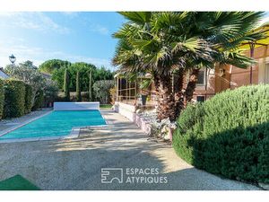 Maison familiale contemporaine avec piscine et studio indépendant