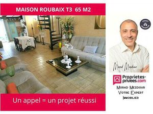 Maison de 3 pièces à Roubaix 59100