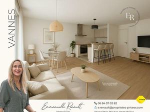VANNES Beaupré Kersec. Appartement T4 lumineux de 75 36 m² avec ascenseur  balcon sud oues