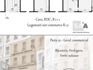 Droit au bail Paris 12ème arrondissement 66m²