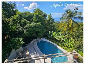 Villa + Appartement T3 Vue Mer et Morne avec Piscine sur 3 500 m2